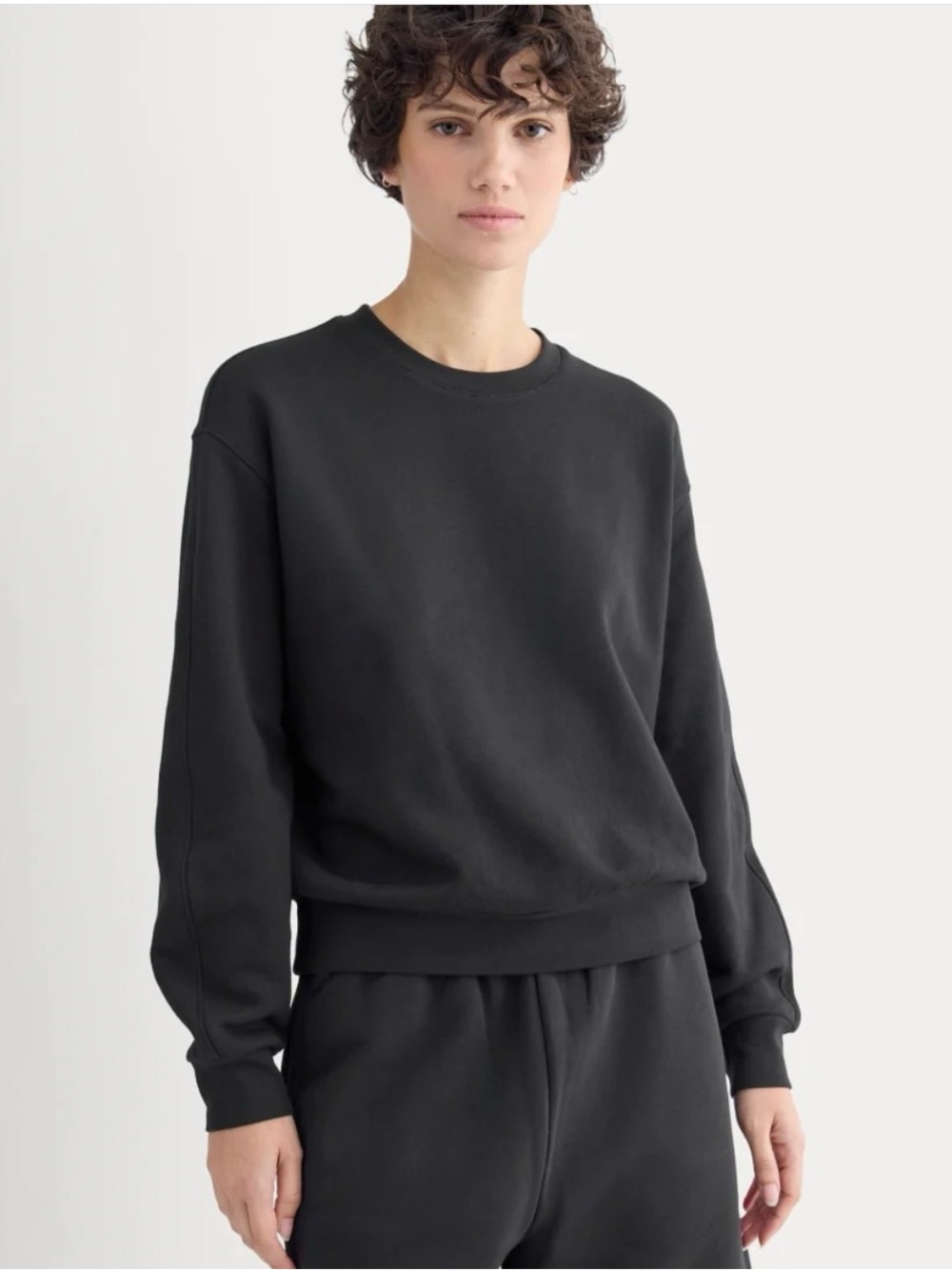 Everlane light weight terry blouson crew neck - Picture 1 of 8